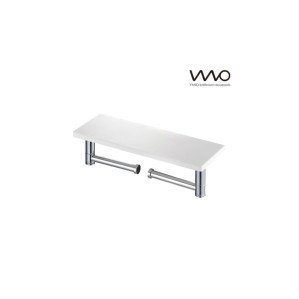 고급 인조대리석 선반 이중 휴지걸이 바노테크