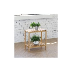 케이가든 2단 원목 다용도 화분 선반 받침대 식물진열대